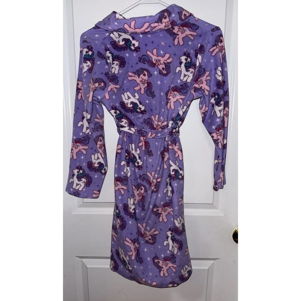 2012 ~ My Little Pony ~Purple Bathrobe Robe Size 10 Tie Waist OLDER STYLE PONIES